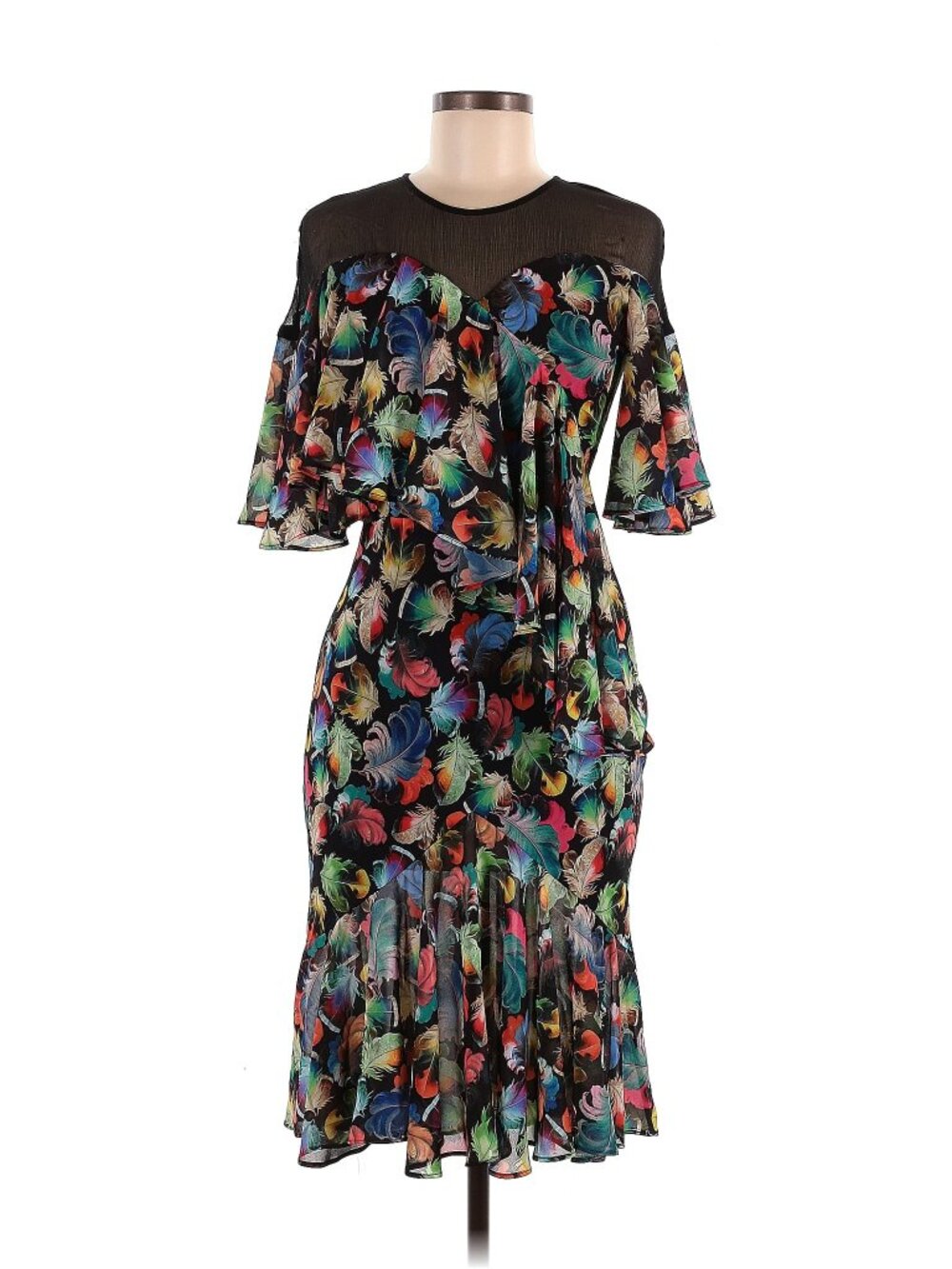Romance Was Born - Colorful Feathers Dress